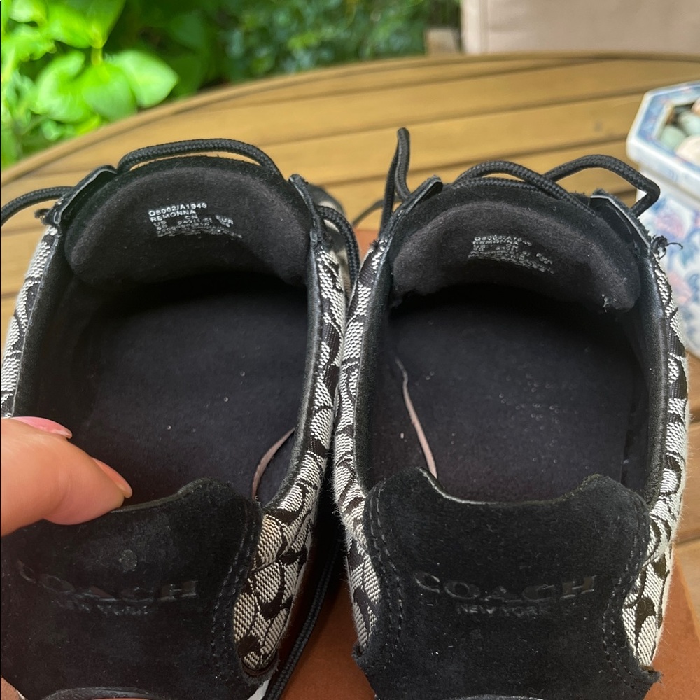 Coach Women's Logo Mesh Lace-Up Sneakers - Black. Authentic. - Picture 5 of 14